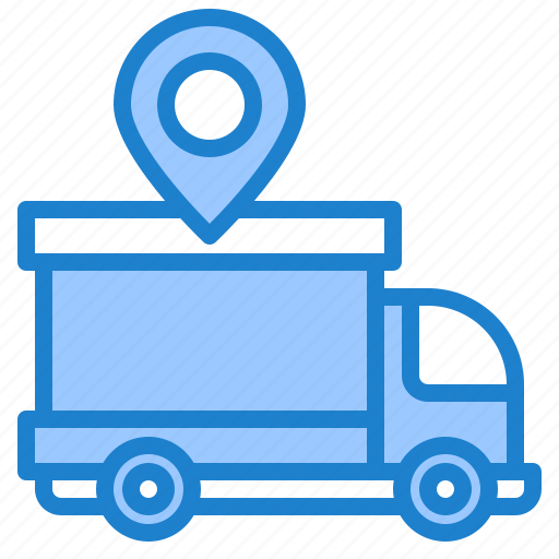 Delivery, location, transport, truck, vehicle icon - Download on Iconfinder