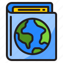 book, global, globe, location, navigation
