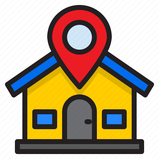 Home, house, map, navigation, pin icon - Download on Iconfinder