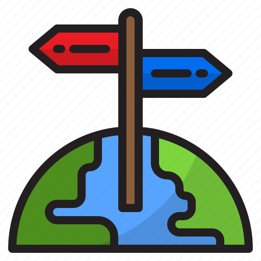 Direction, guidepost, post, sign, signpost icon - Download on Iconfinder