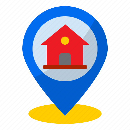 Home, house, location, navigation, pin icon - Download on Iconfinder