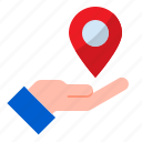 gps, hand, location, navigation, pin