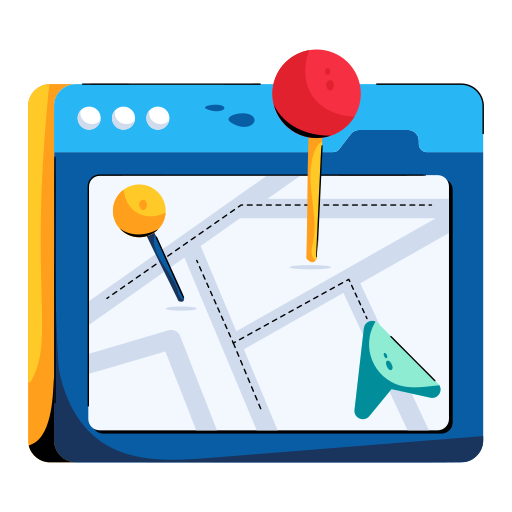 Digital tracking, digital map, location map, map navigation, navigation pins icon - Download on Iconfinder