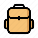 backpack, bag, baggage, knapsack, inventory, school bag