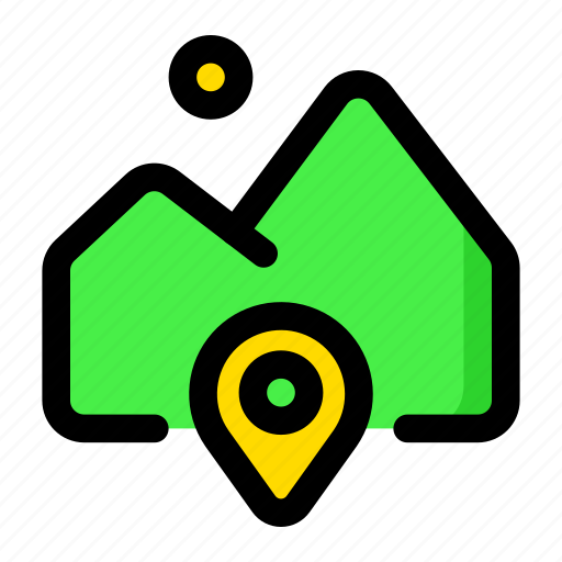Gallery, location, photo, pointer, my location, geotag, geo tag icon - Download on Iconfinder