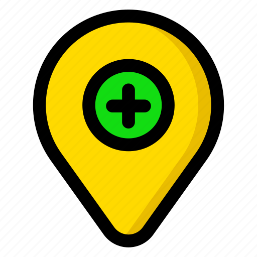 Add location, add map, add place, add pin, add pointer, add geo, new place icon - Download on Iconfinder