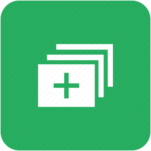 Add, app, create, green, image, tile, window icon - Download on Iconfinder