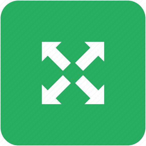 App, green, maximum, popup, resize, size, window icon - Download on Iconfinder