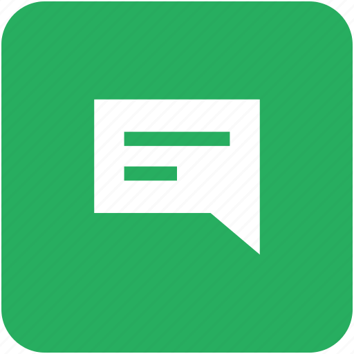 App, comment, dialog, green, message, speach, text icon - Download on Iconfinder
