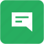 app, comment, dialog, green, message, speach, text 