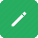 app, edit, green, instrument, pen, pencil, write