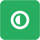 app, configuration, contrast, green, option, settings