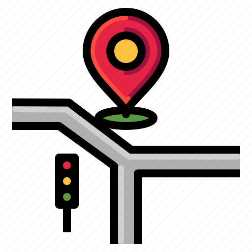 Intersection, street, traffic, city, road icon - Download on Iconfinder