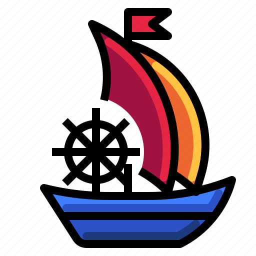Nautical, ocean, ship, boat, sailboat icon - Download on Iconfinder