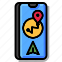 navigation, mobile, app, application, map