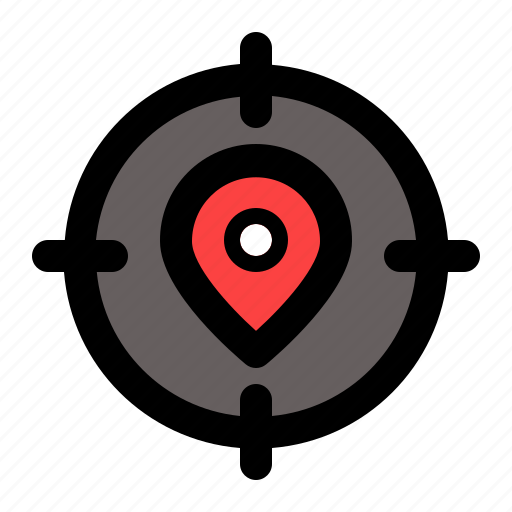 Target, pin, location, navigation, map, graphic card icon - Download on Iconfinder