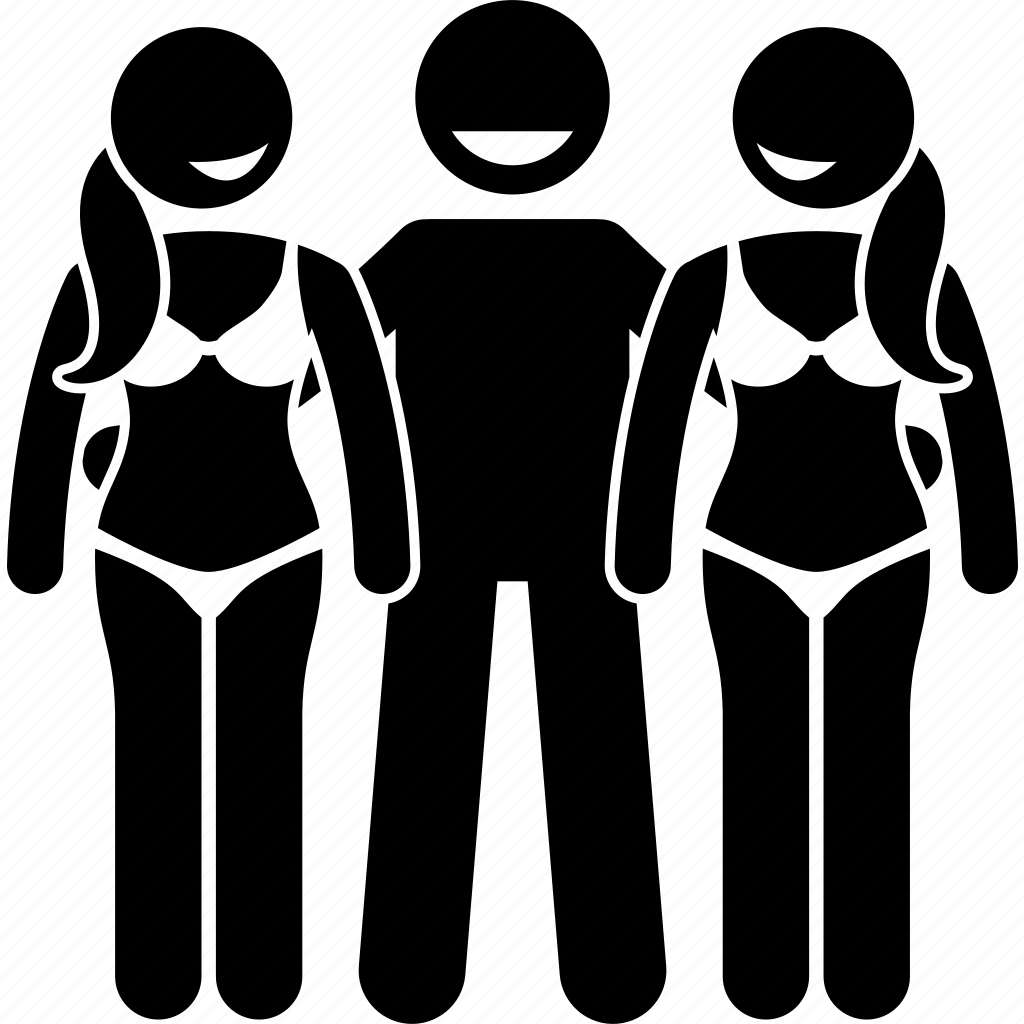 Threesome silhouettes