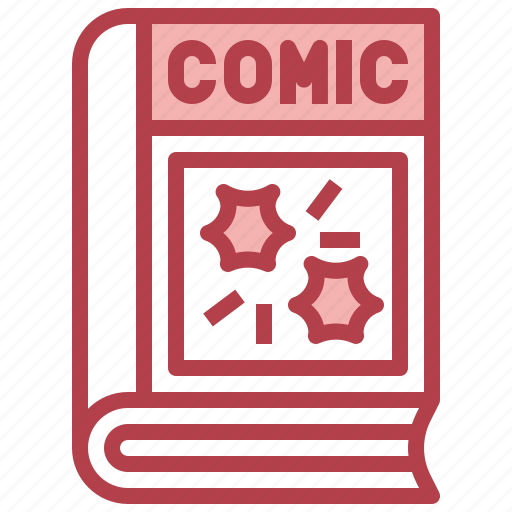 Comic, book, education, library, vignette icon - Download on Iconfinder