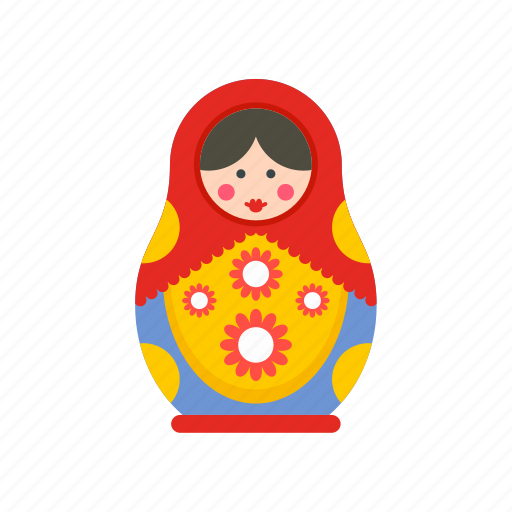 Babushka, doll, matryoshka, nesting, russian, toy, traditional icon - Download on Iconfinder