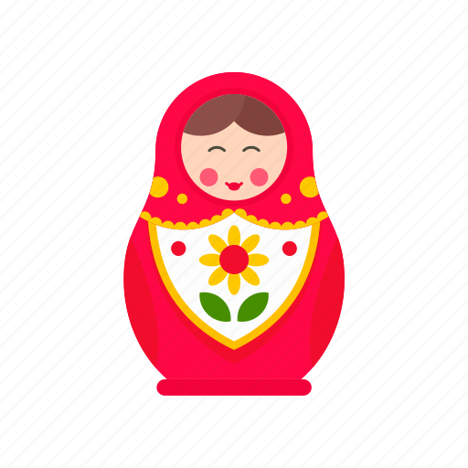Babushka, doll, girl, matryoshka, nesting, russian, toy icon - Download on Iconfinder