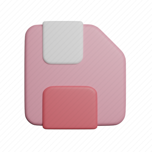 Floppy, disk, front, diskette 3D illustration - Download on Iconfinder