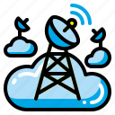 aerial, antenna, broadcast, communication, radio, satellite, tower