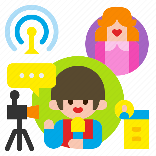 Broadcast, internet, live, media, news, online, streaming icon - Download on Iconfinder