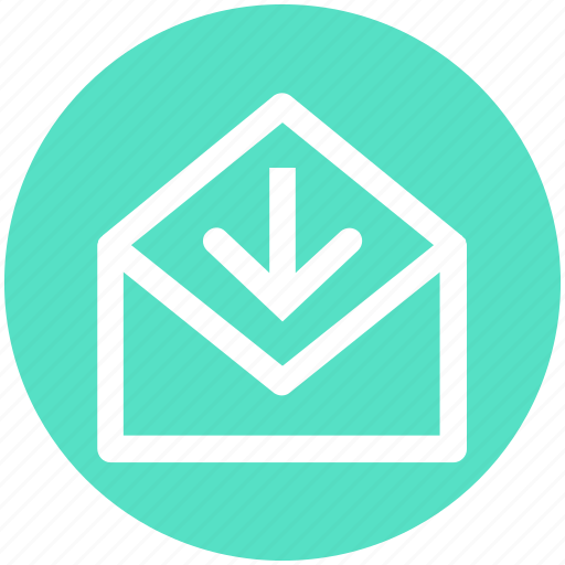 Arrow, e-mail, envelope, letter, mail, message, receive icon - Download on Iconfinder
