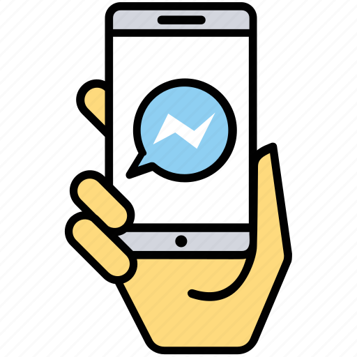 Instant messaging app, messenger, mobile chatting app, mobile communication, social media messaging icon - Download on Iconfinder