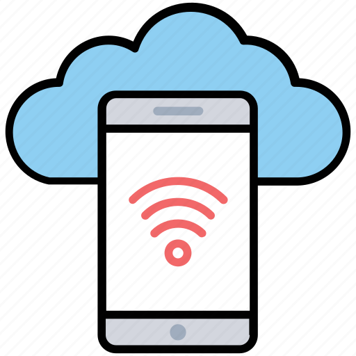 Cloud computing, cloud information, hotspot connection, mobile cloud computing, wireless cloud network icon - Download on Iconfinder