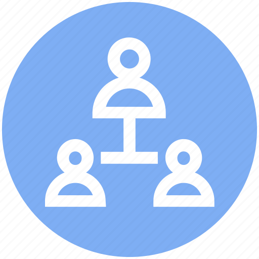 Connection, employees, networking, sharing, three, users icon - Download on Iconfinder