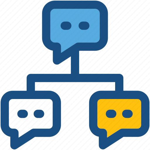 Chat bubbles, networking, social community, social media, social network icon - Download on Iconfinder