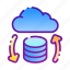 cloud, database, server, sharing, transfer, storage, data 