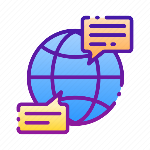 Network, earth, globe, chat, message, communication, connection icon - Download on Iconfinder