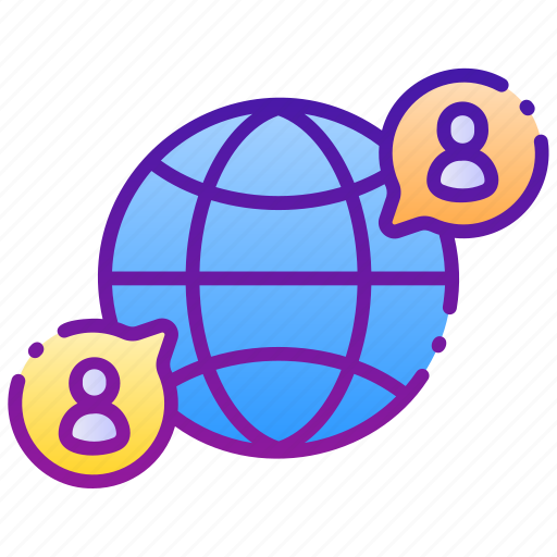 Network, earth, globe, user, communication, profile, connection icon - Download on Iconfinder