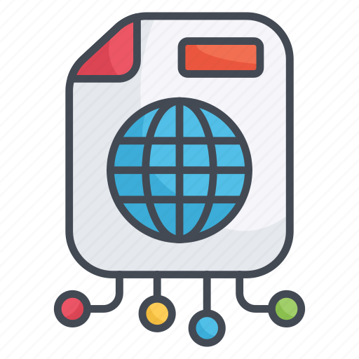 File, network, global, internet, data icon - Download on Iconfinder