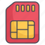 prepaid, mobile, chip, electronic, sim 