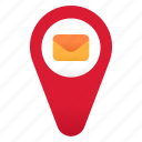 mail, location, map, email, pin, message, navigation
