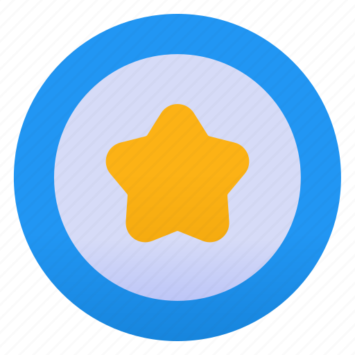 Star, rounded, badge, rating, bookmark, favorite, award icon - Download on Iconfinder