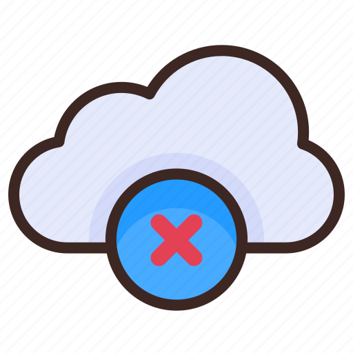 Delete, cloud, weather, remove, storage, data, database icon - Download on Iconfinder