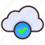 approved, cloud, weather, storage, data, document, file 