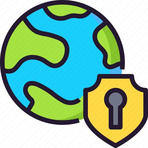 Global, internet, online, padlock, protection, secure, security icon - Download on Iconfinder