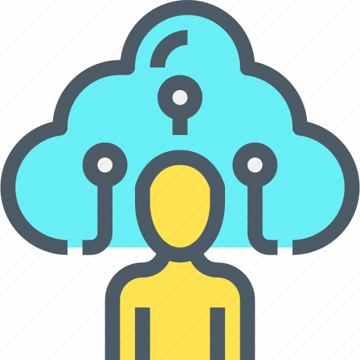 Cloud, connect, human, network, people, storage icon - Download on Iconfinder