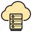 cloud, connect, database, network 