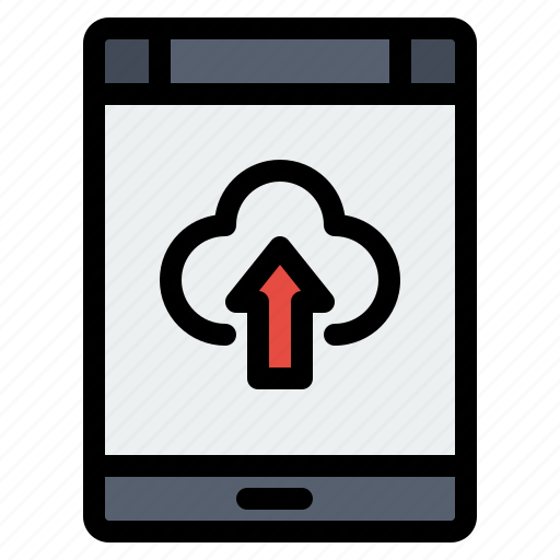 App, cloud, smartphone, storage, upload icon - Download on Iconfinder