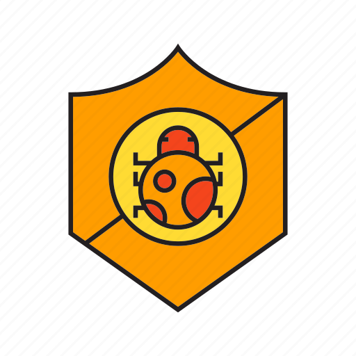 Bug, security, shield, virus protection icon - Download on Iconfinder