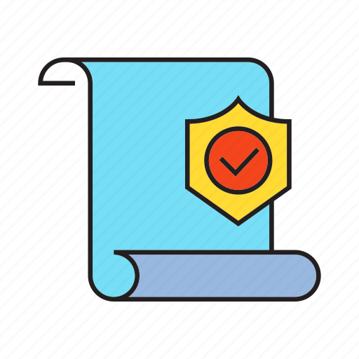 Doc, document, file security, security, shield icon - Download on Iconfinder