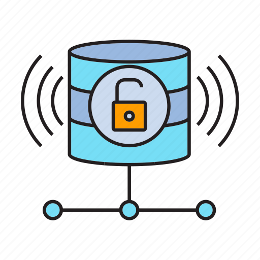Data center, database, key, lock, server icon - Download on Iconfinder