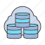 cloud, database, hosting, server 