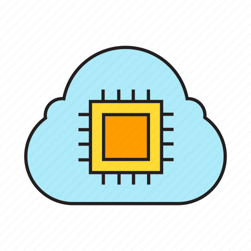 Chip, cloud, cloud computing, microchip, processor icon - Download on Iconfinder